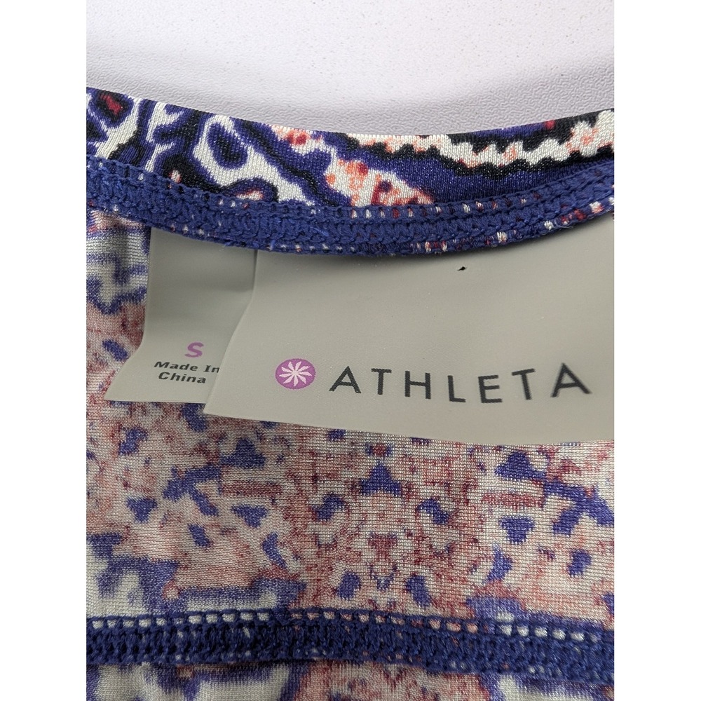 Athleta Tank Top‎ Womens Small Ruched Side Sleeveless Activewear Shirt - Picture 7 of 13